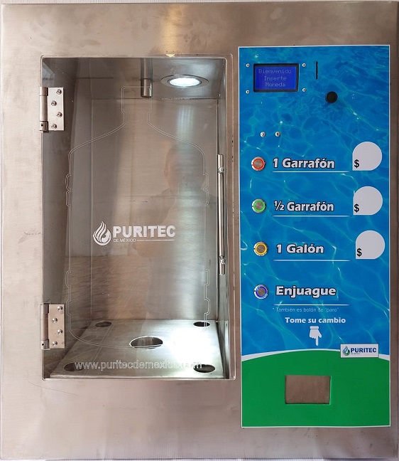 ventana vending para agua da cambio