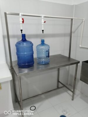 mesa de llenado de garrafón