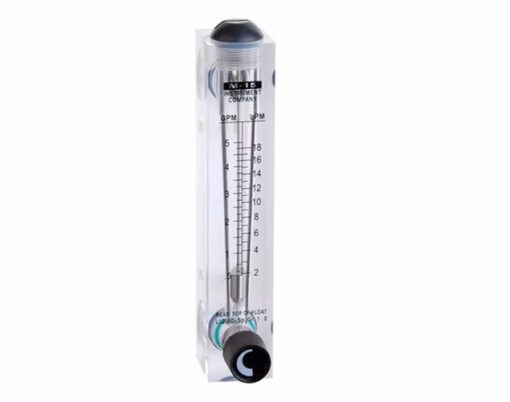 flujómetro o rotámetro con válvula 0.5 a 5 GPM
