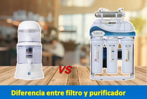 doferencia entre filtro de agua y purificador de agua