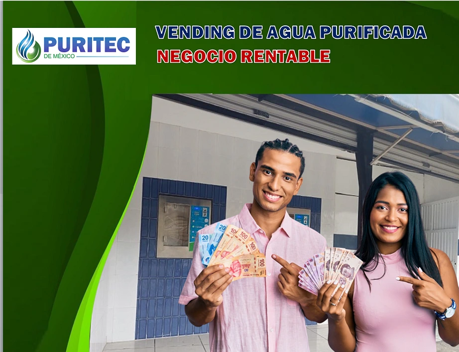 vending de agua puriifcada es rentable