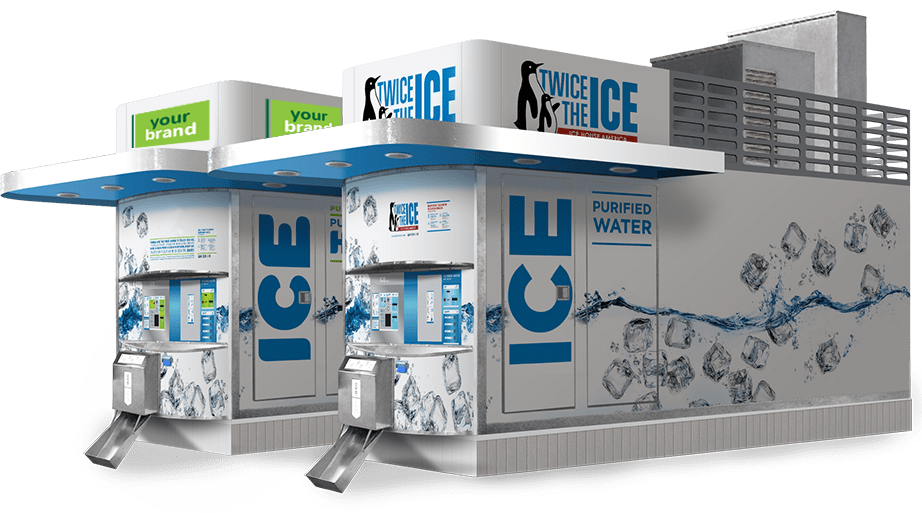 Máquina vending expendedora de hielo a granel