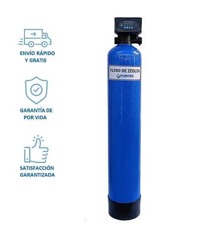 filtro de zeolita con valvula automática