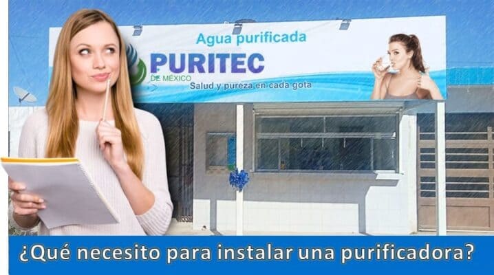 que necesito para poner una purificadora de agua