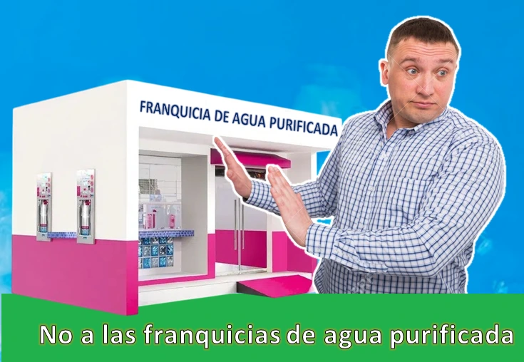 Combiene una franqucia de agua purificada