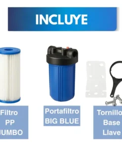 filtro para sedimentos big blue con filtro plisado purikor