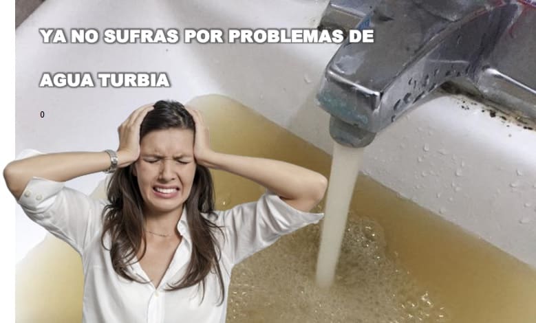 agua turbia sucia