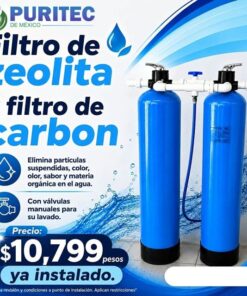 filtros de zeolita y carbón actibado